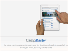 Tablet Screenshot of camp-master.com